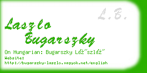 laszlo bugarszky business card